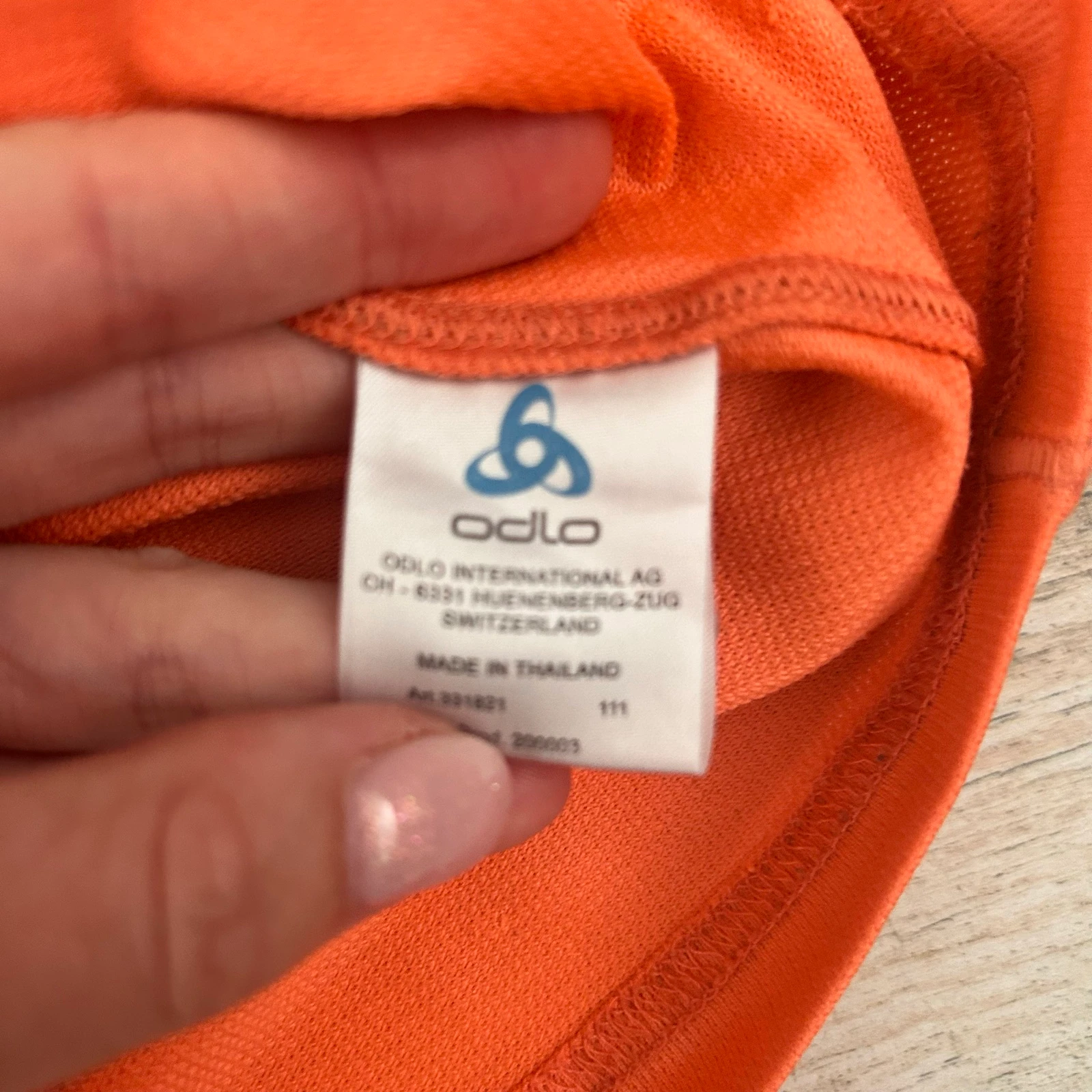 Odlo Camiseta deportiva con escote en V Naranja – Talla 40 (Muy usada) – photo 12